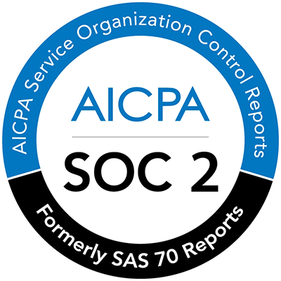 AICPA Service Organization Control Reports (SOC 2) badge